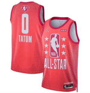 Mens 2022 All-Star 0 Jayson Tatum Maroon Stitched Jersey