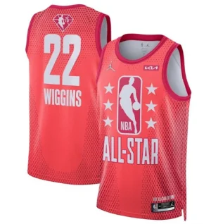 Mens 2022 All-Star 22 Andrew Wiggins Maroon Stitched Jersey