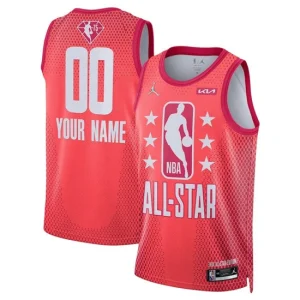 Mens 2022 All-Star Active Player Custom Maroon Stitched Basketball Jersey