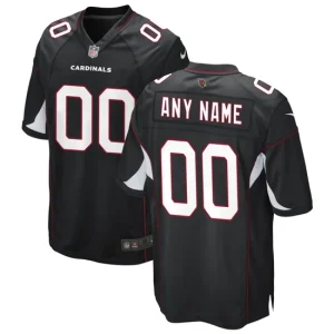 Mens Arizona Cardinals Nike Black Alternate Custom Game Jersey