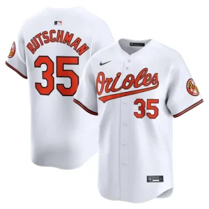 Mens Baltimore Orioles Adley Rutschman Nike White Home Limited Player Jersey