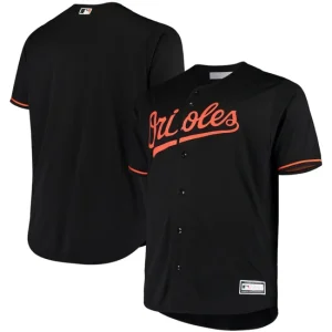 Mens Baltimore Orioles Black Big & Tall Alternate Team Jersey