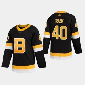 Mens Boston Bruins Tuukka Rask 40 Alternate Black Authentic Pro