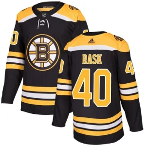 Mens Boston Bruins Tuukka Rask 40 Authentic Black Home