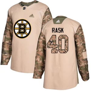 Mens Boston Bruins Tuukka Rask 40 Authentic Camo Veterans Day Practice