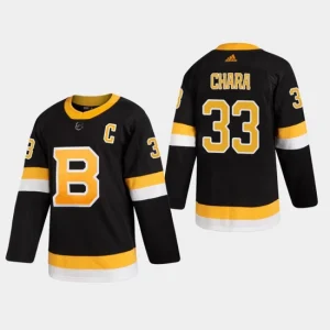 Mens Boston Bruins Zdeno Chara 33 Alternate Black Authentic Pro