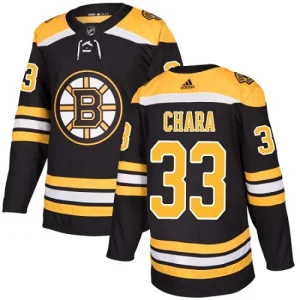 Mens Boston Bruins Zdeno Chara 33 Authentic Black Home