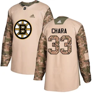 Mens Boston Bruins Zdeno Chara 33 Authentic Camo Veterans Day Practice