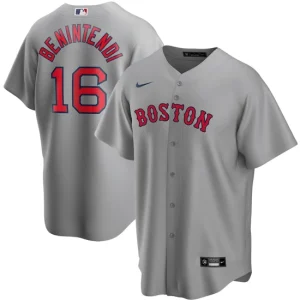 Mens Boston Red Sox Andrew Benintendi Nike Gray Road Player Name Jersey