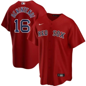 Mens Boston Red Sox Andrew Benintendi Nike Red Alternate Player Name Jersey