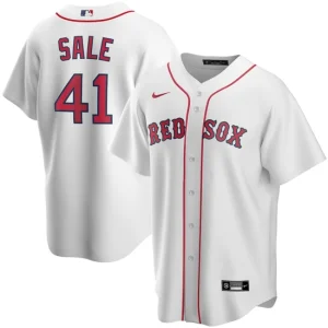 Mens Boston Red Sox Chris Sale Nike White Home Player Name Jersey