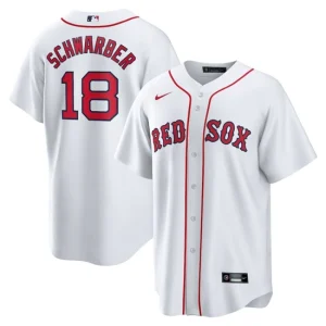 Mens Boston Red Sox Kyle Schwarber Nike White Home Official Player Jersey