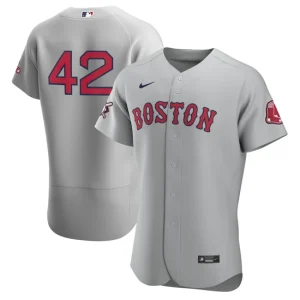 Mens Boston Red Sox Nike Gray Road Jackie Robinson Day Jersey