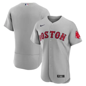 Mens Boston Red Sox Nike Gray Road Team Jersey