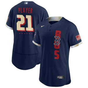 Mens Boston Red Sox Nike Navy 2021 MLB All-Star Game Custom Jersey