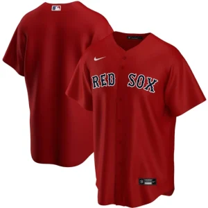 Mens Boston Red Sox Nike Red Alternate Team Jersey