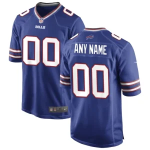 Mens Buffalo Bills Nike Royal Custom Game Jersey