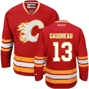 Mens Calgary Flames Johnny Gaudreau 13 Reebok Third