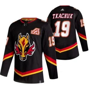 Mens Calgary Flames Matthew Tkachuk 19 2022 Reverse Retro Black Authentic