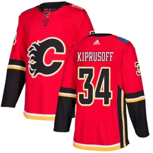 Mens Calgary Flames Miikka Kiprusoff 34 Authentic Red Home