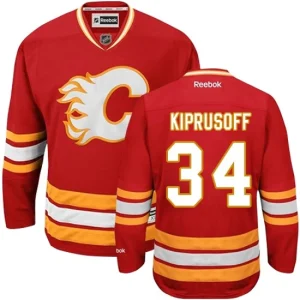 Mens Calgary Flames Miikka Kiprusoff 34 Reebok Third