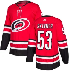 Mens Carolina Hurricanes Jeff Skinner 53 Red Authentic