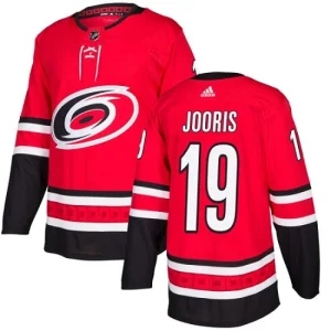 Mens Carolina Hurricanes Josh Jooris 19 Authentic Red Home