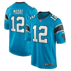 Mens Carolina Panthers DJ Moore Nike Blue Game Jersey