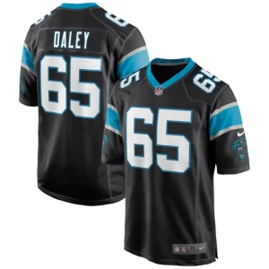 Mens Carolina Panthers Dennis Daley Nike Black Game Jersey