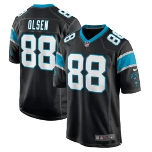 Mens Carolina Panthers Greg Olsen Nike Black Player Jersey