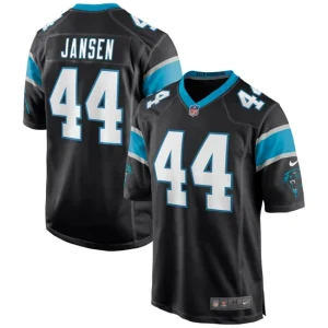 Mens Carolina Panthers J.J. Jansen Nike Black Game Jersey