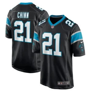 Mens Carolina Panthers Jeremy Chinn Nike Black Game Player Jersey