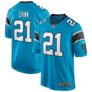 Mens Carolina Panthers Jeremy Chinn Nike Blue Game Player Jersey