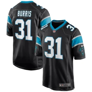 Mens Carolina Panthers Juston Burris Nike Black Game Jersey