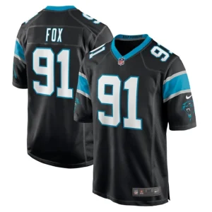 Mens Carolina Panthers Morgan Fox Nike Black Game Jersey