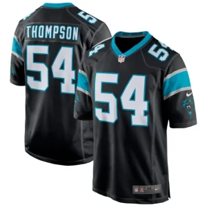 Mens Carolina Panthers Shaq Thompson Nike Black Game Jersey