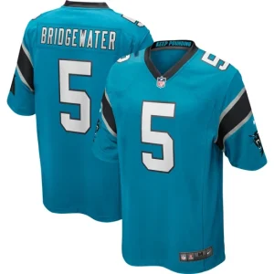 Mens Carolina Panthers Teddy Bridgewater Nike Blue Game Jersey