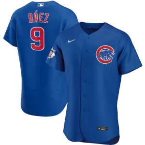 Mens Chicago Cubs Javier Baez Nike Royal Alternate Player Jersey