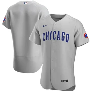 Mens Chicago Cubs Nike Gray Road Team Jersey