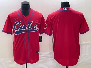 Mens Chicago Cubs Red Jersey