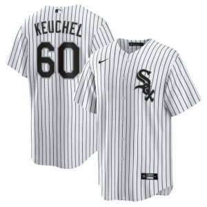 Mens Chicago White Sox Dallas Keuchel Nike White Black Home Player Jersey