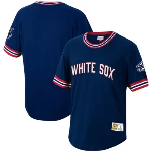 Mens Chicago White Sox Mitchell & Ness Navy Cooperstown Collection Wild Pitch Jersey T-Shirt