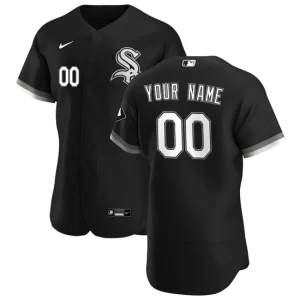 Mens Chicago White Sox Nike Black Alternate Custom Jersey