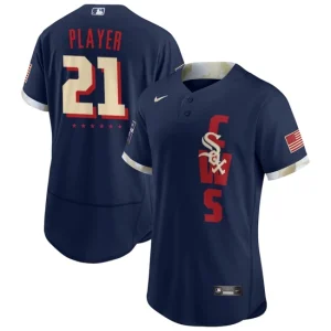 Mens Chicago White Sox Nike Navy 2021 MLB All-Star Game Custom Jersey