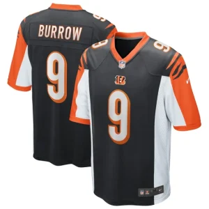 Mens Cincinnati Bengals Joe Burrow Nike Black Team Game Jersey