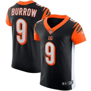 Mens Cincinnati Bengals Joe Burrow Nike Black Vapor Elite Player Jersey