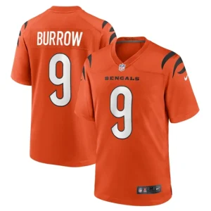 Mens Cincinnati Bengals Joe Burrow Nike Orange Alternate Game Jersey