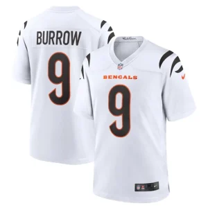 Mens Cincinnati Bengals Joe Burrow Nike White Game Jersey