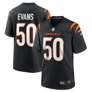 Mens Cincinnati Bengals Jordan Evans Nike Black Game Jersey