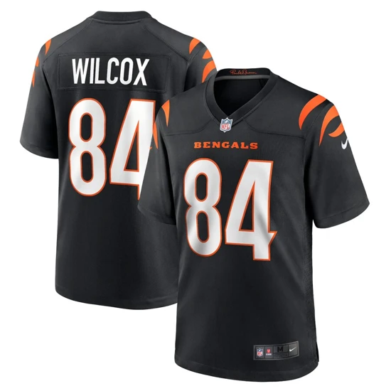 Mens Cincinnati Bengals Mitchell Wilcox Nike Black Player Game Jersey